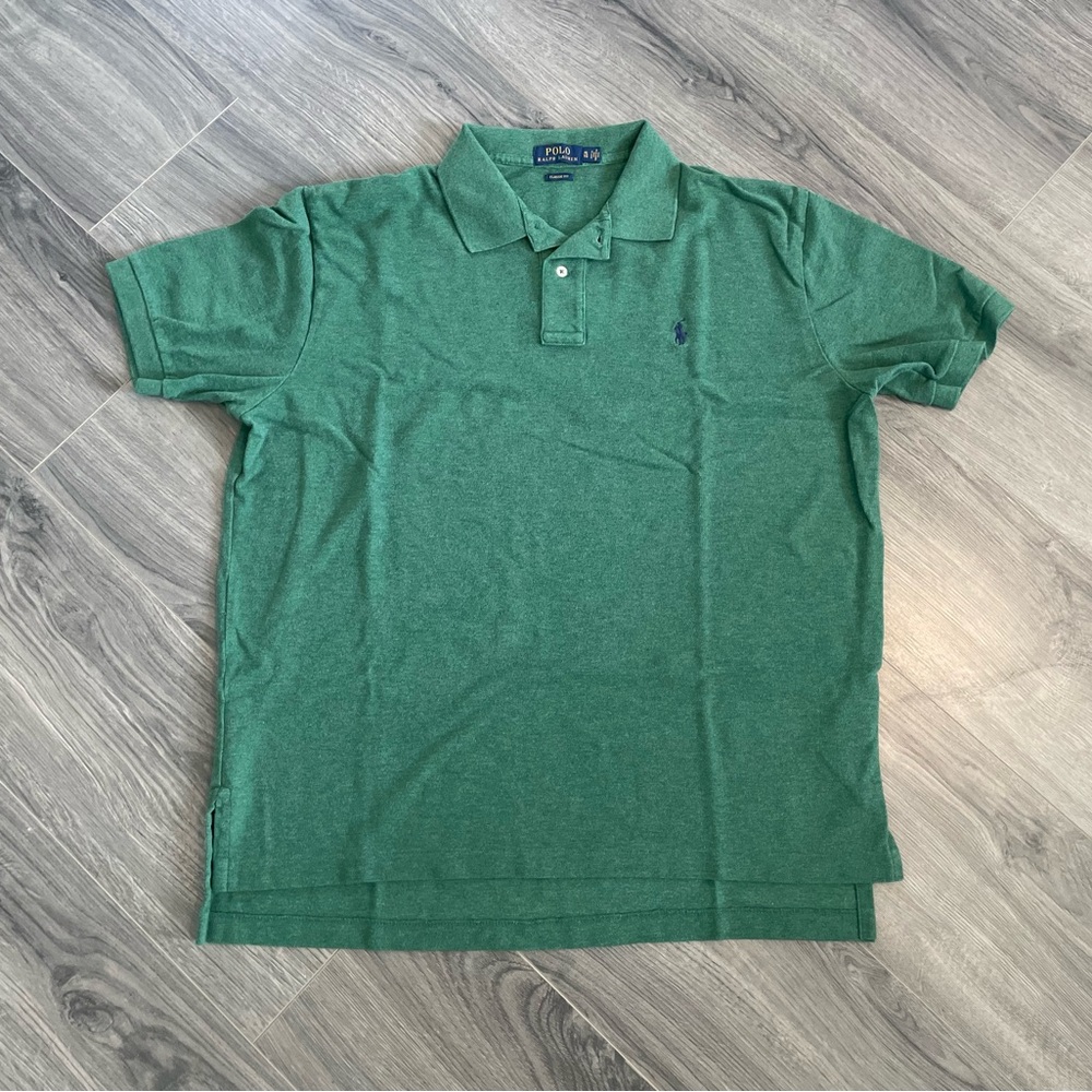 Polo Ralph Lauren Polo Shirt Green with Navy Blue Pony Men’s Size XL